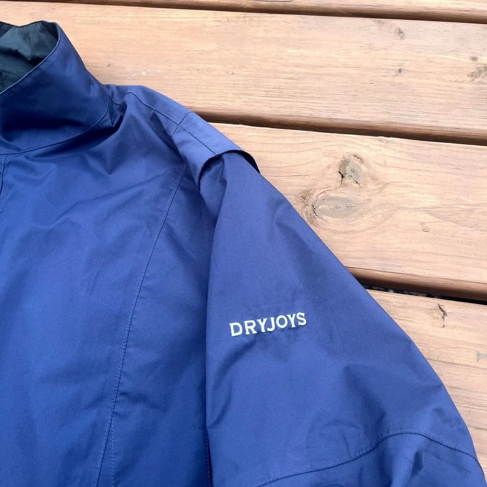 FootJoy DryJoys Golf Jacket Navy Blue Full Zip Performance Mens XL
